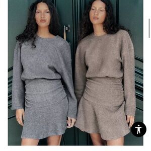 Zara SOFT SASH DRESS
GRAY MARL